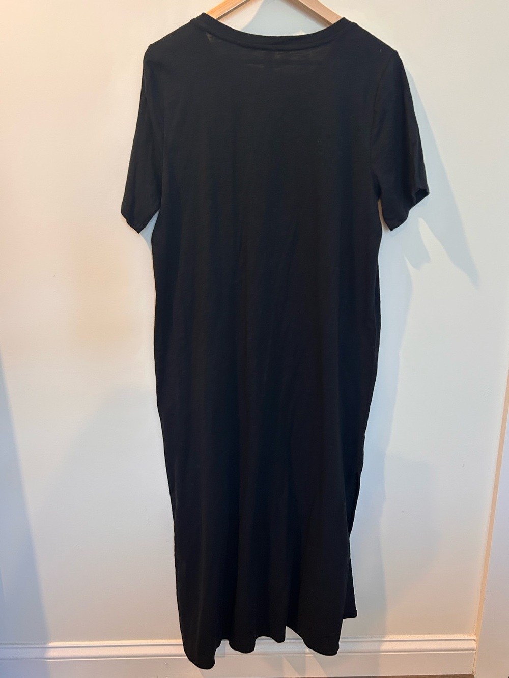NWT Anthropologie Daily Practice T-Shirt Dress Black ~ Size Large - Picture 2 of 3